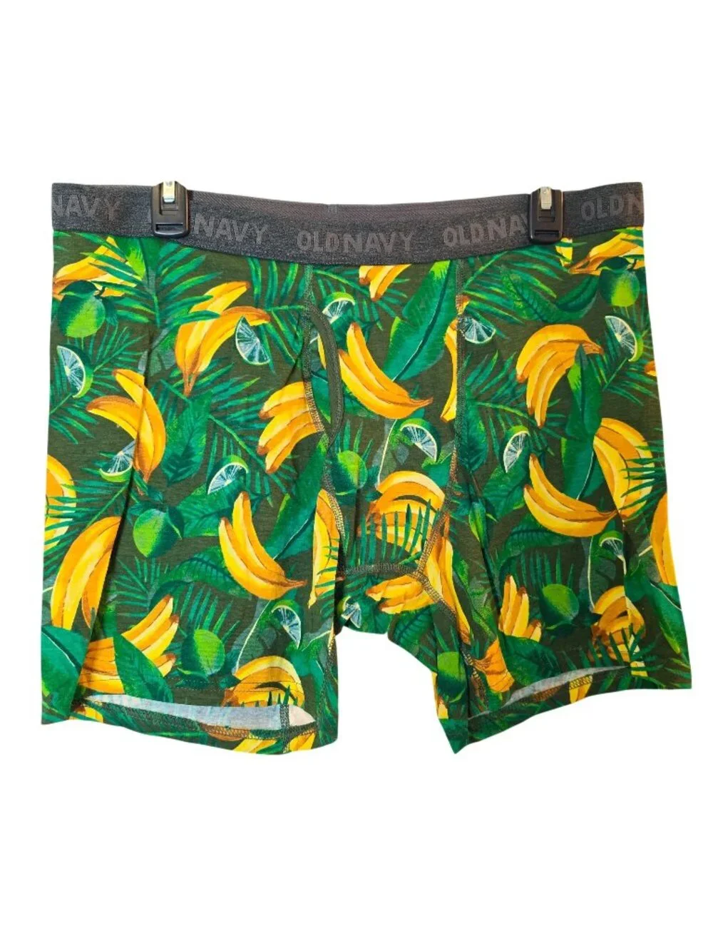 Old Navy Built-In Flex Tropical Banana Leaf Boxer Briefs Men’s XL NWOT